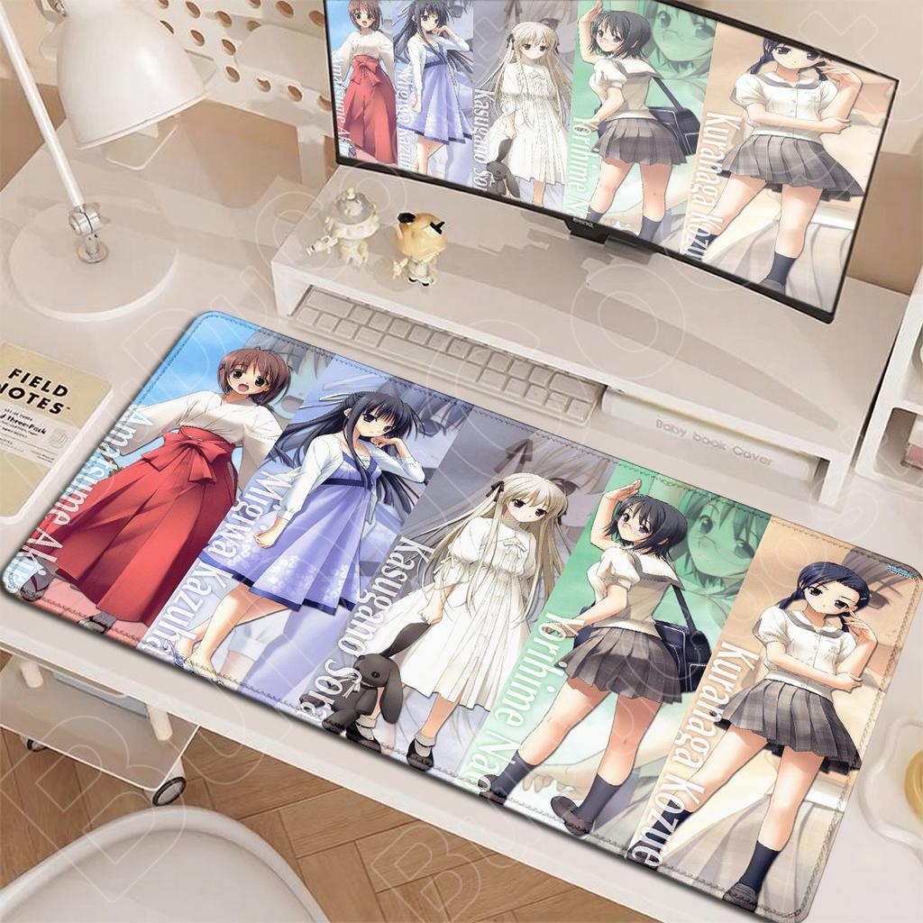 XXL HD Печать Клавиатура Ноутбука Настольные Коврики Горячий Аниме Yosuga No Sora Коврик для Мыши Большие Аксессуары для ПК Милая Девушка Sora Kasugano Ковер