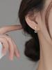 925 Silver Flower Stud Earrings Women Cute Sweet Jewelry Accessories Simple Jewelry Accessories
