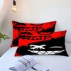 Black Red Splicing Design 3D Printed Duvet Cover Interesting Style Bedding Set Polyester Soft Comfortable Quilt Cover Pillowcase