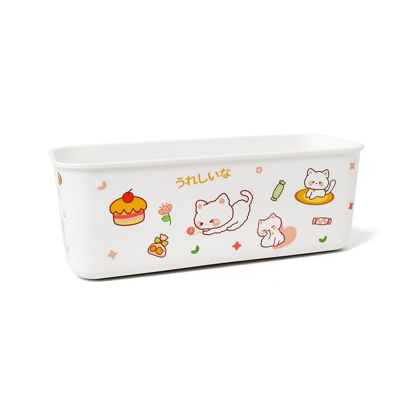 Минималистичный настольный ящик для хранения вещей для общежитий: Держатель для мобильного телефона и корзина-органайзер для косметики