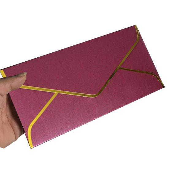 10 шт., конверт с золотой каймой, V-образный клапан, быстрая печать, винтажный роскошный офисный чек, письмо, рассылка, поздравление с днем ​​рождения, выпускной, свадебная вечеринка, приглашение