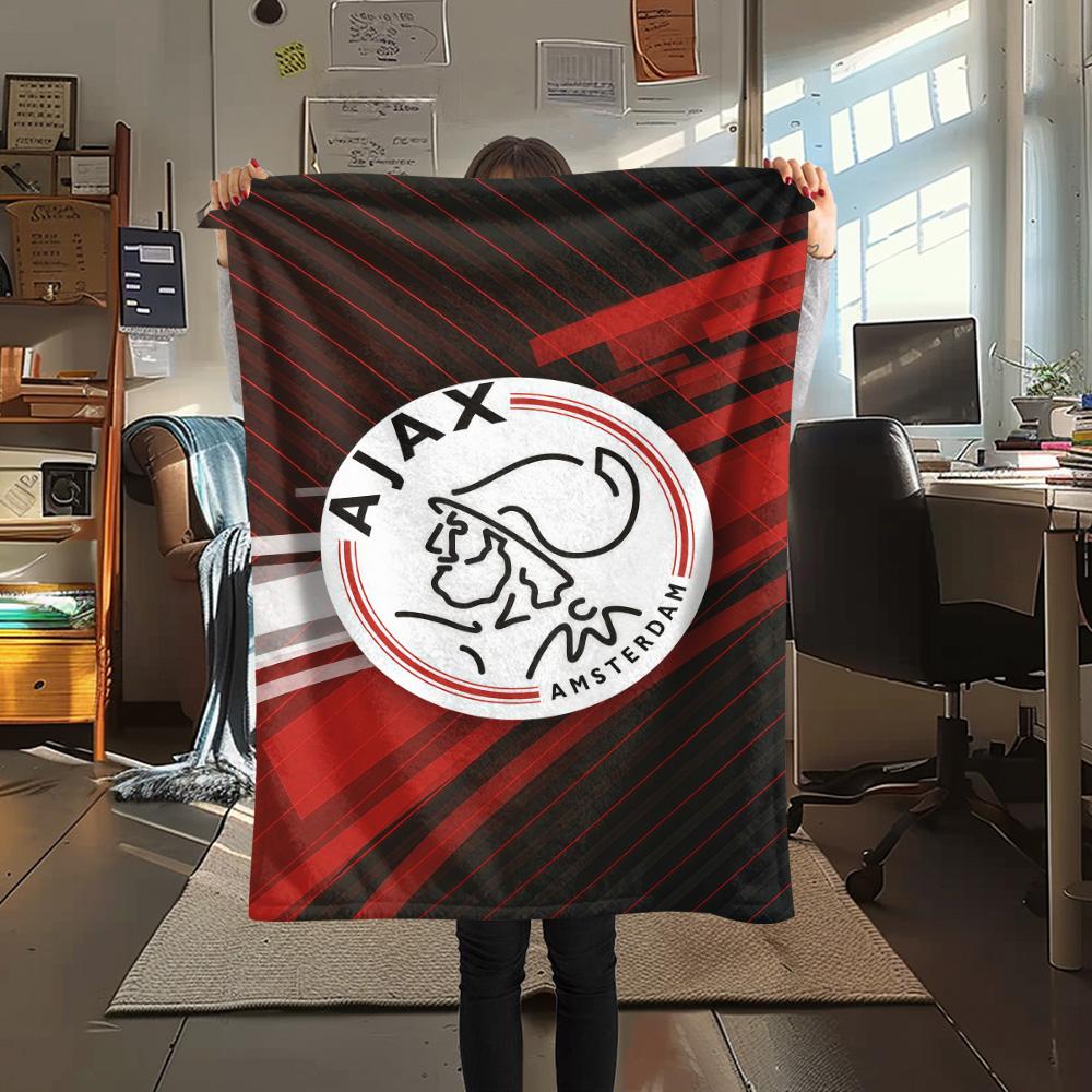 AFC Ajax poster FlAannel Blanket, High quality Comfortable for All Seasons, Home Decor, Warmth and Comfort