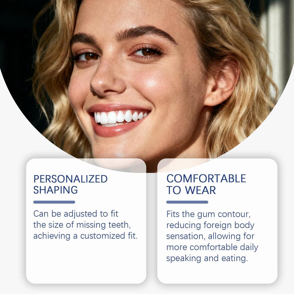 Moldable Teeth Repair Kit Temporary Dental Replacement Kit Thermal Beads For Filling Fix The Missing And Broken Tooth Artificial