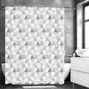 Modern Geometric Creative Shower Curtain, Bathroom Decorative Shower Curtain, Waterproof Shower Curtain with Hooks