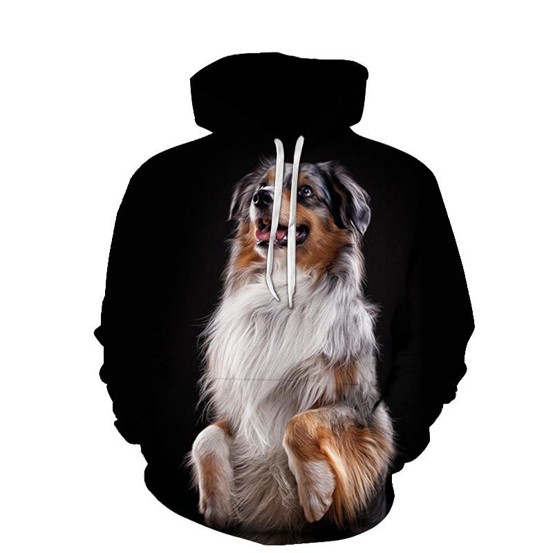 German Shepherd Dog Men 3D Print Fashion Popular Sweatshirt Spring Autumn Men's And Women's Pullover Street Harajuku Hoodies