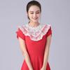 Shawl Wrap Decoration Lace Fake Collar Black White DIY Lapel Half Shirt Adjust Clothes Women Girls