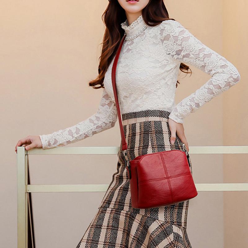 Yogodlns Women's Retro Design Crossbody Bag Trend Quality PU Leather Bucket Shoulder Bags Small Handbags