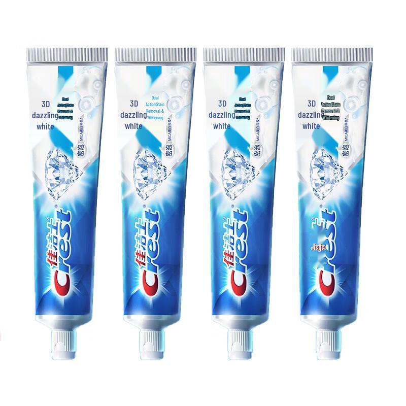 Crest 3D White Dual Action Toothpaste 120g X 4-Pack