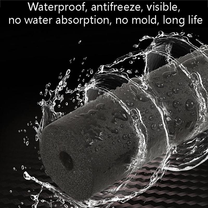 1,8 м Труба из губчатой резины Черный Водонепроницаемый Держатель для трубопровода Теплоизоляционная Трубчатая Защитная Гильза Для Кондиционирования