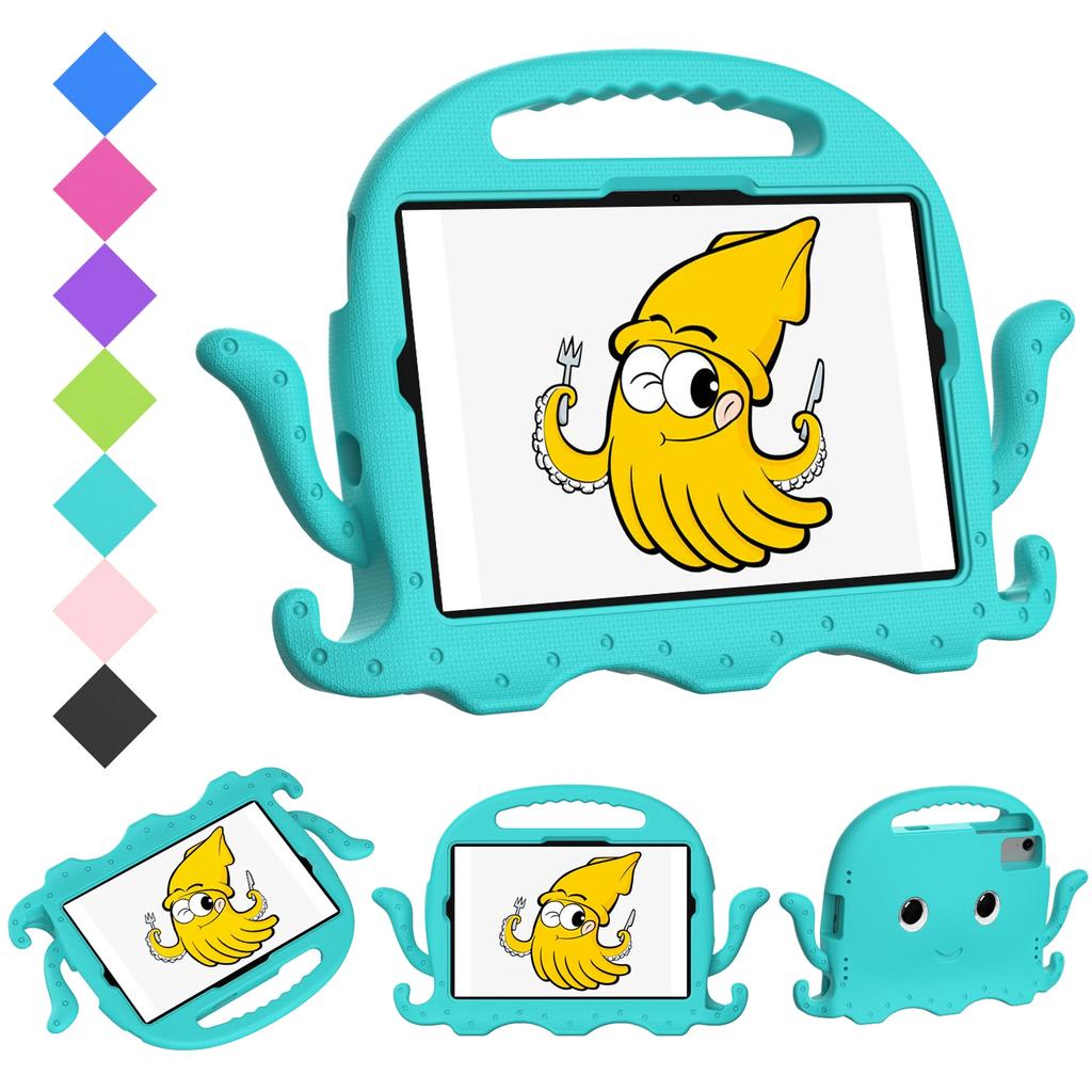 Kids Case for Pad 6 5 Pro 11 inch Redmi Pad 2 Pad SE 11" Protective Washable EVA Octopuses Cartoon Tablet Cover