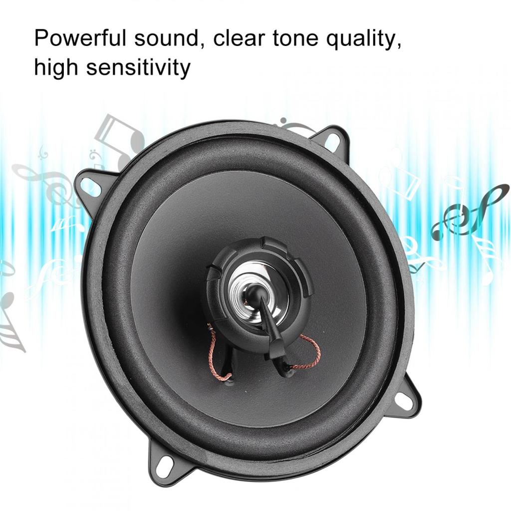 Коаксиальный динамик 12В 5 дюймов 400 Вт Высокочувствительный стереодинамик для автомобильной аудиосистемы (14*14*6см)