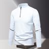 Spring New Outdoor Long-sleeved Stand-up Collar T-shirt Men's Sports Fitness Running Speed Workout Clothes