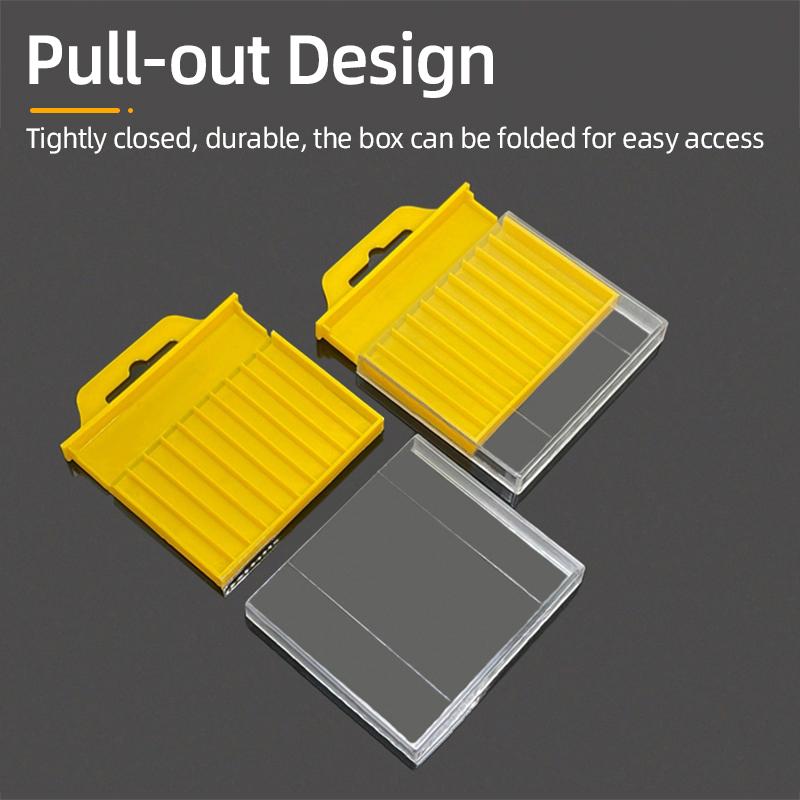 Drill Bit Storage Box Double Head Screwdriver Bit Organizer Case Box Accessories Tool Plastic Box Empty Drill Packaging Case