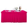 Solid Color Stretch Rectangular Table Skirt for Banquets and Conferences