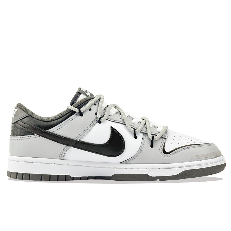 Nike Dunk Mist Realm Cushioning, Wear Resistant Low top Skateboard Shoes Unisex Gray HF5441-111(Team877-)
