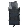 Tiger Stripe MOLLE 5.56 Rifle Mag Pouch, Quick Release Holster, Large Stock