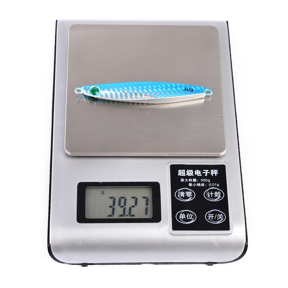 Lure Colorful Prismatic Bait Biomimetic Hard Bait 5 Color Lead Fish DW379-40G