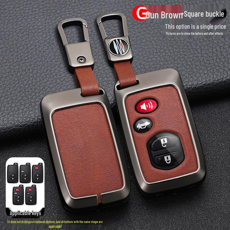 Совместимый чехол для ключа для моделей Toyota: Corolla, Levin, Camry, Highlander, RAV4, Crown, CHR, Reiz