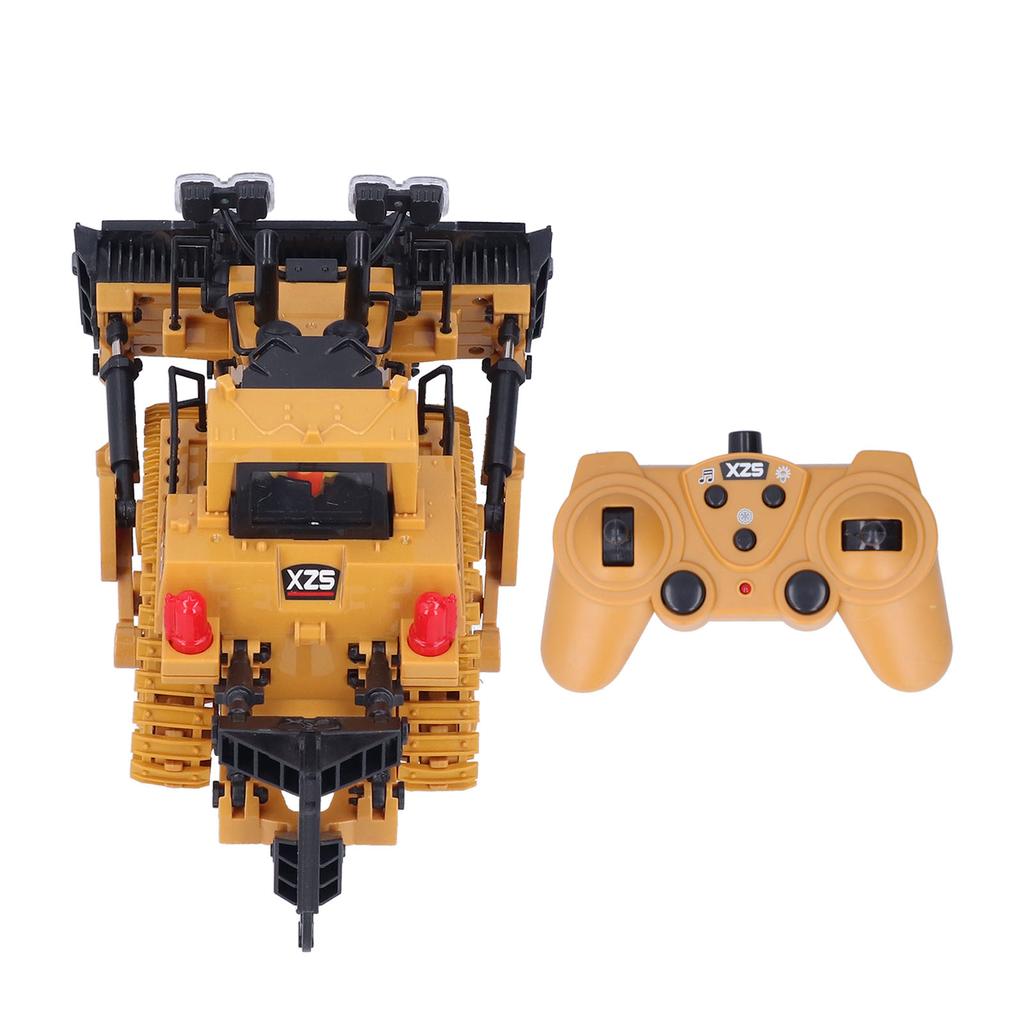 1:24 Remote Control Dozer 9 Channels Multi Function Earthmover for Children"s Toy Gifts