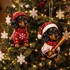 Cute Animal Hanging Pendant 2026 Dachshund Days Acrylic 24 Advent Calendar Baseball Dog Figures Decorations Christmas Countdown Collectible