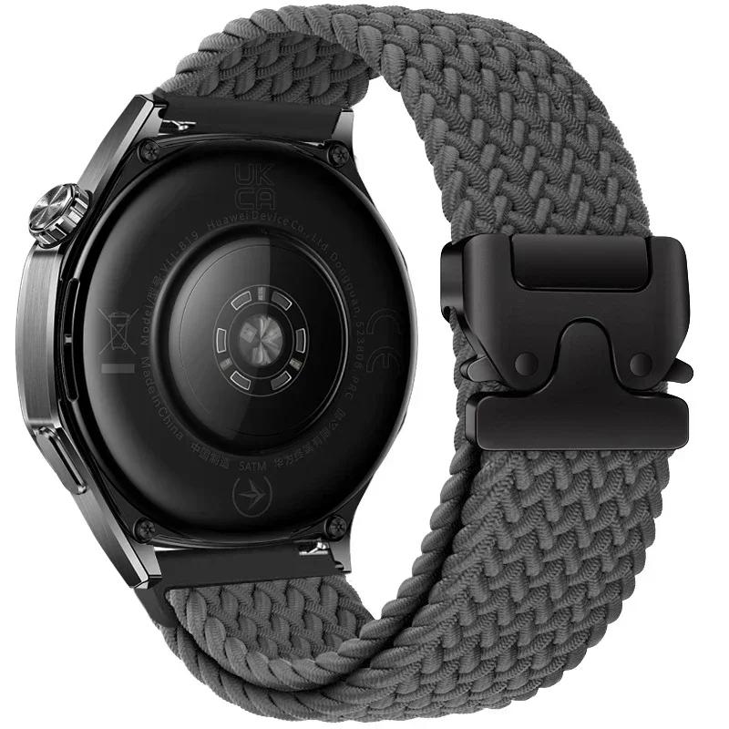 Плетеный браслет Solo Loop Для Huawei Watch GT5/4/3Pro 46 мм 4/3 Pro Huawei Ultimate Band Для Amazfit Balance GTR 4/3/2 47 мм