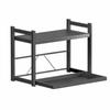 BieYing 2-Tier Kitchen Microwave Oven Storage Rack