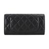 Chanel Gold Buckle Quilted Long Lambskin Wallet Women wallet Black AP0241-Y01295-C3906
