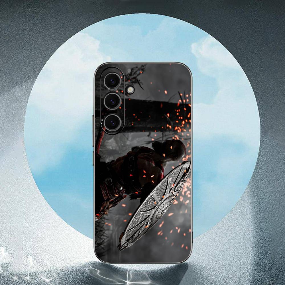 G-God Of-Wars-Ragnarok For Samsung Galaxy S25 S24 S23 Ultra S22 S21 Plus S20 Black Soft Silicone Protective Case