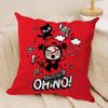 Кавайная аниме наволочка P-Pucca, шелковистый короткий плюш, двусторонняя печать, наволочка для подушки на диван, для всех сезонов, декор для дома, подарок