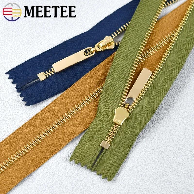 5/10 шт. №3 15-30 см Металлическая молния с закрытым концом для кошелька, сумочки, декоративная молния-застежка на одежду, карманы, аксессуар для шитья DIY
