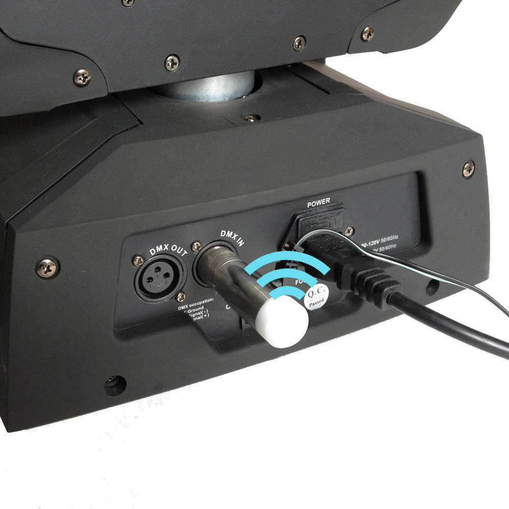 Lixada перезаряжаемый 2,4G ISM DMX512 беспроводной 3-контактный гнездовой приемник для освещения сцены PAR