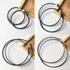Женские серьги-клипсы без пирсинга, серьги-кольца, маленькие и большие круглые кольца с золотым серебряным покрытием