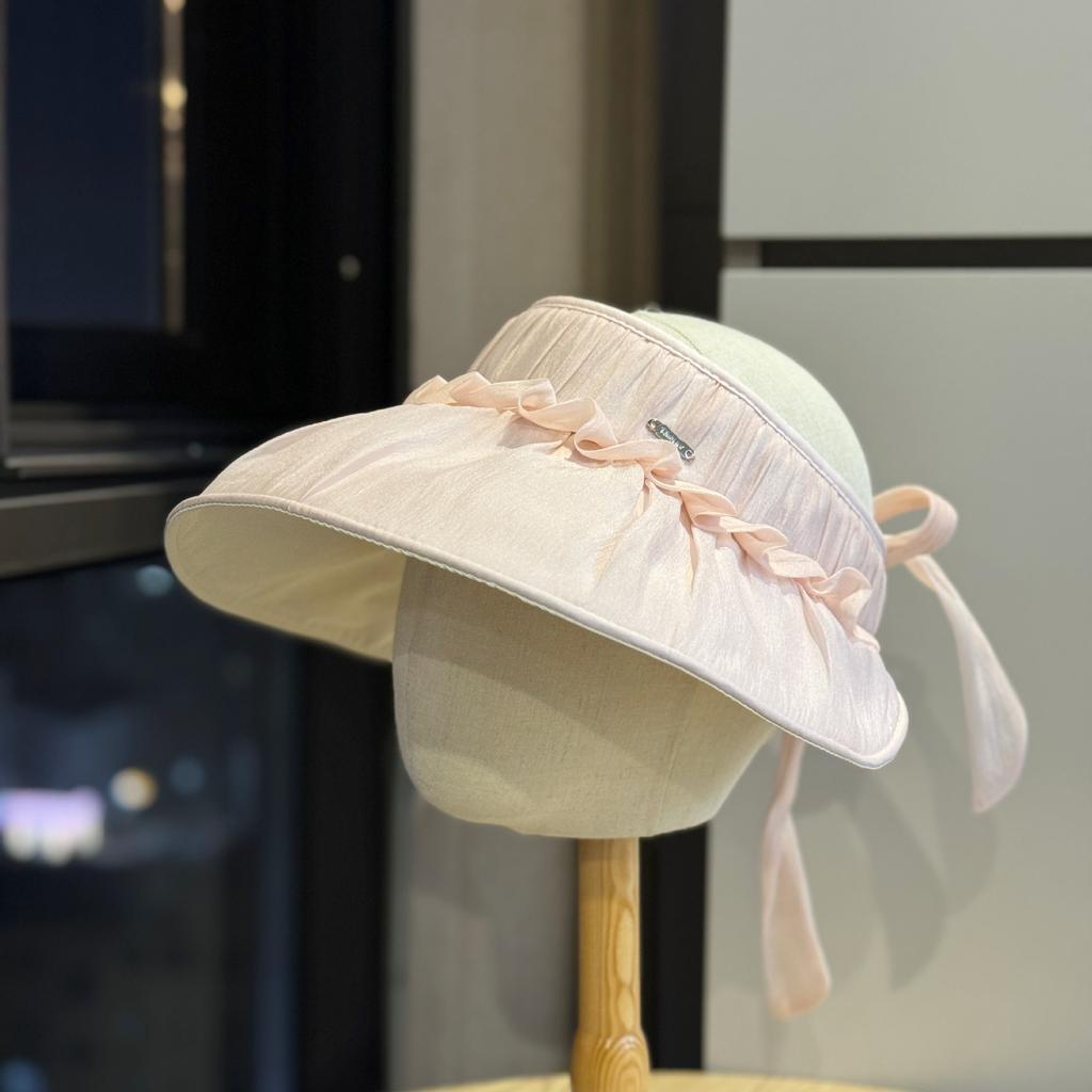 Spring and summer mesh open-top sun hat for women, large brim, beach vacation hat, UV protection beach sun hat