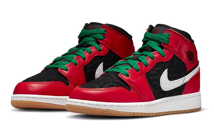Air Jordan 1 Mid Se 'Christmas' Gs DQ8418-006