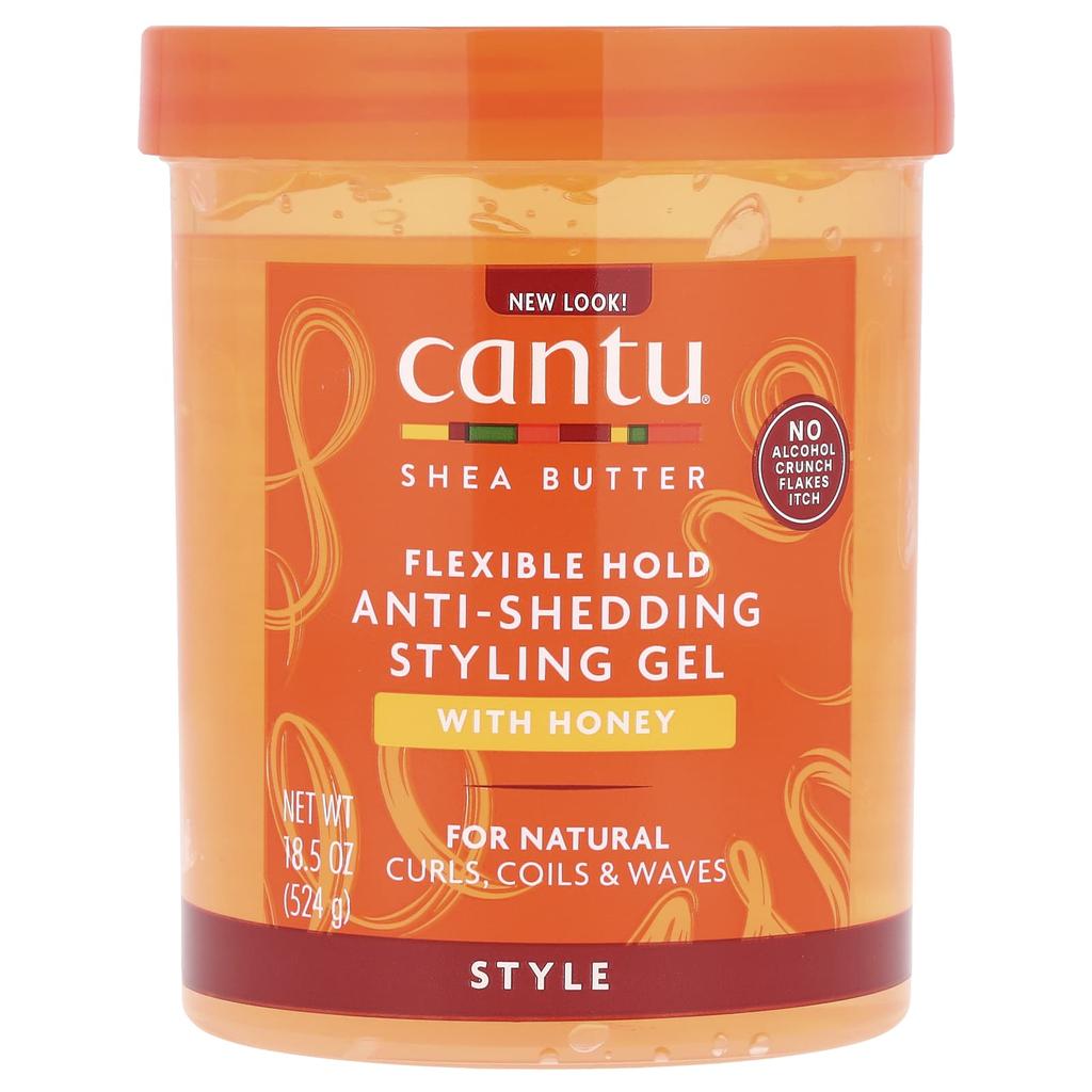 Shea Butter, Anti-Shedding Styling Gel, With Honey, Strong Hold, 524G(18.5Oz)