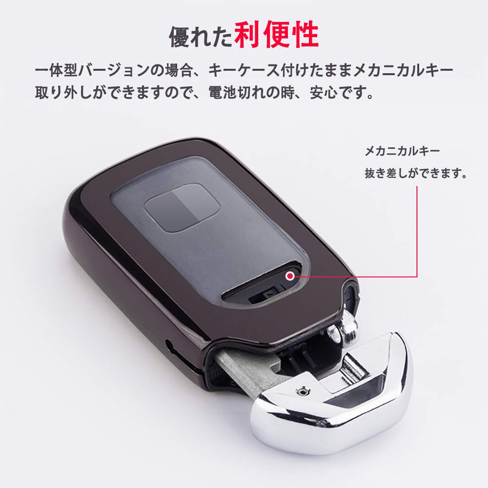 [yoshinari]Чехол для ключей HONDA из натуральной кожи, брелок Freed Odyssey Step Wagon Fit S660CR-Z Vezel CR-V Jade Shuttle Civic Sedan Hatchback Type R Acc