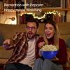 Silicone Popcorn Maker, Microwave Popcorn Popper, Collapsible Microwave Popcorn Maker Bowl, Heat-Resistant, Easy to Clean, Dishwasher Safe-Blue