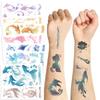 New Colorful Koi Series Tattoo Stickers Waterproof Party Party Gift Funny DIY Fun Face