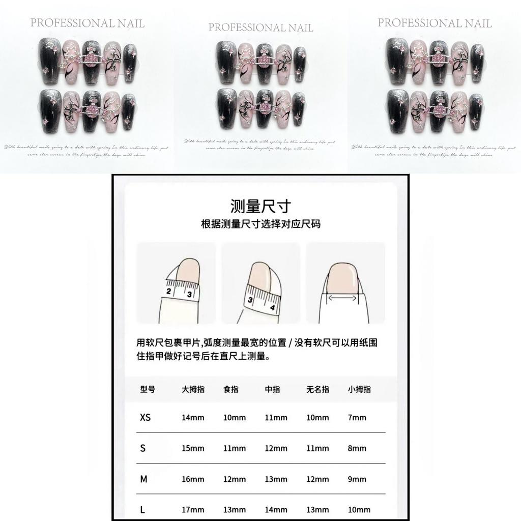 Handmade Unique Design Nail Art With Glittering Pink Diamond And Flame Cat Eye M Size Style Minimalist