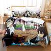 Пододеяльник Bungo Stray Dogs с изображением японского мультфильма, комплект постельного белья из микрофибры 200x200, пододеяльник с наволочками для подростков, подарок для мальчиков