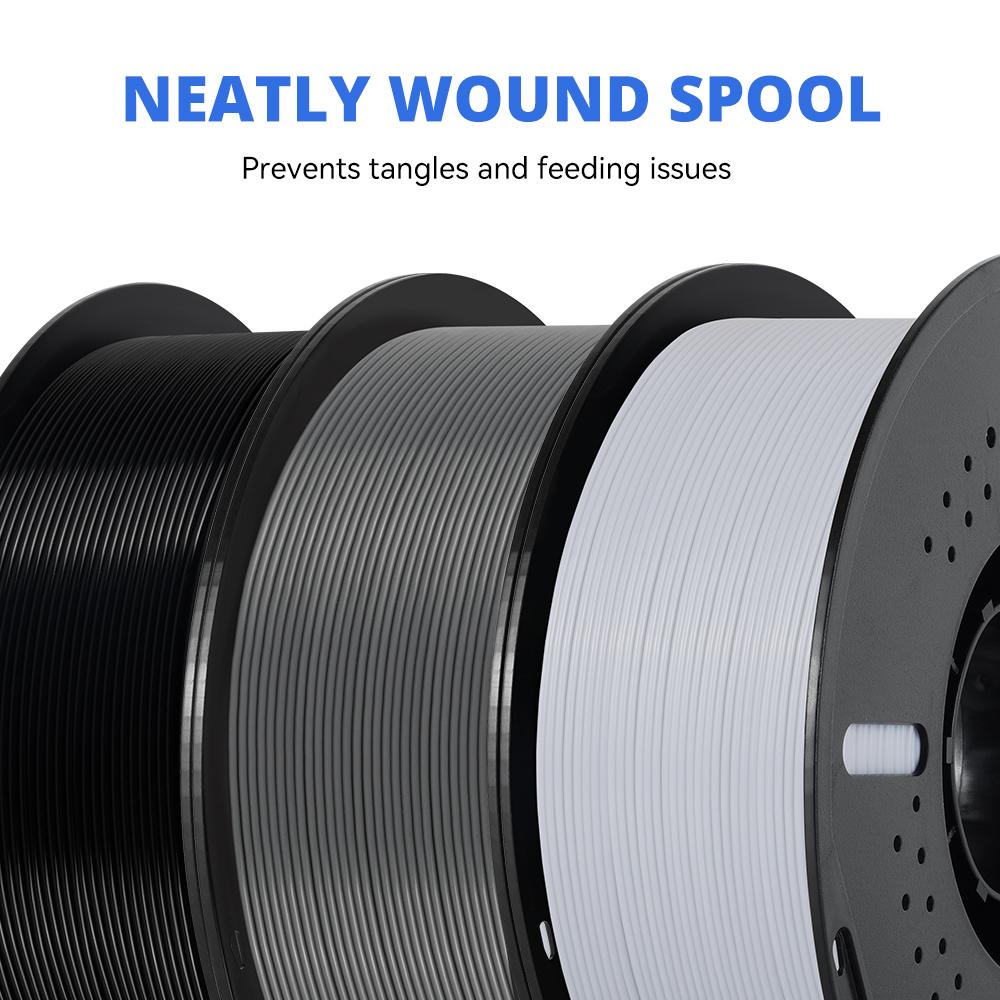 KEEPANG 5KG PETG 3D Printer Filament 1.75mm High Toughness Neatly Wound 3D Printing Material DIY Crafts Tools for 3D Printer