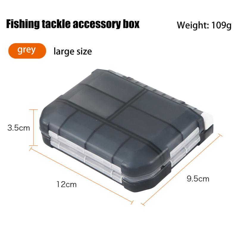 Waterproof Storage Fishing Tackle Box With Removable Dividers Large Capacity Easy Carrying For Different Bait Hooks