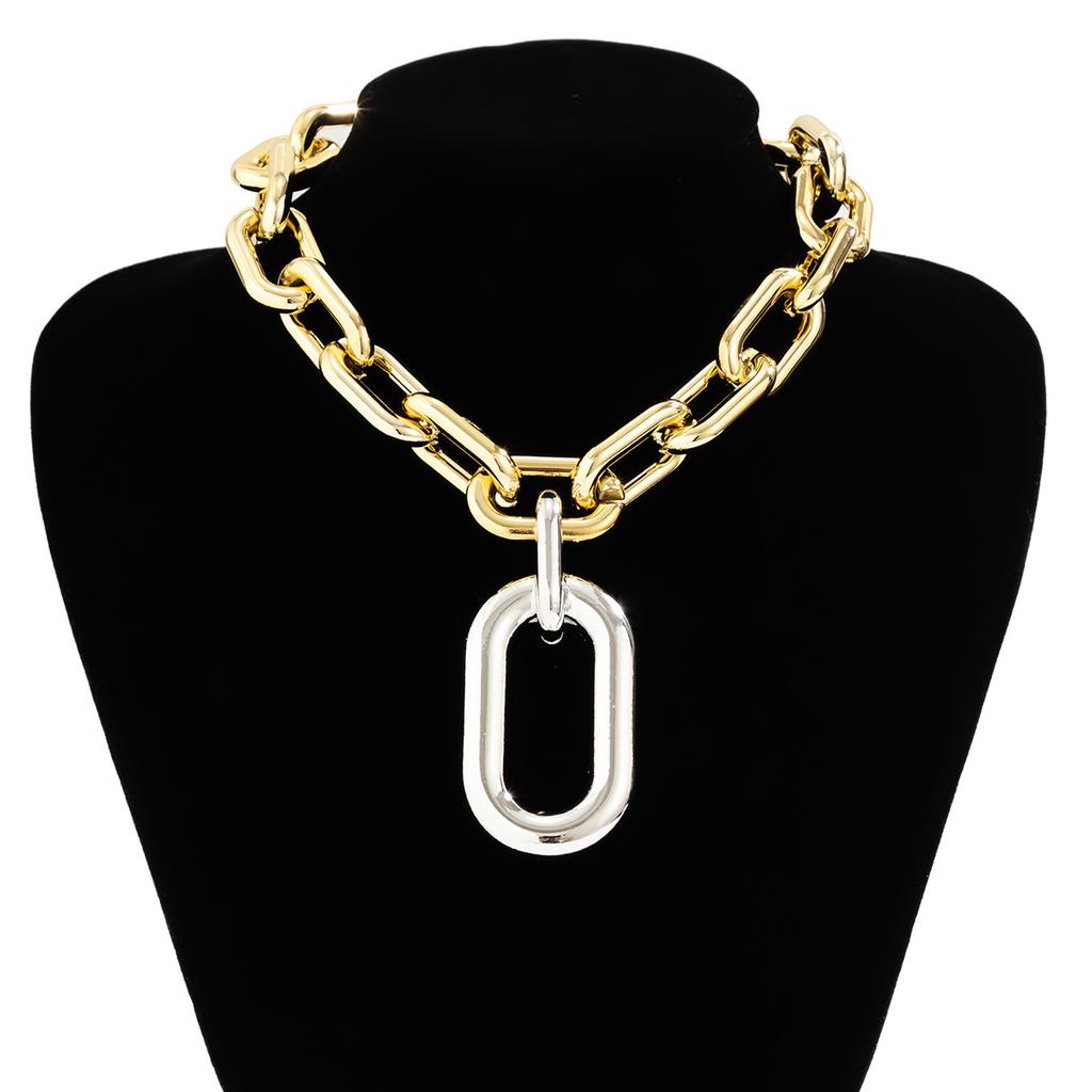 Multilayer Chain Choker Goth Hiphop Rock Necklace for Women Men Jewelry Accessories