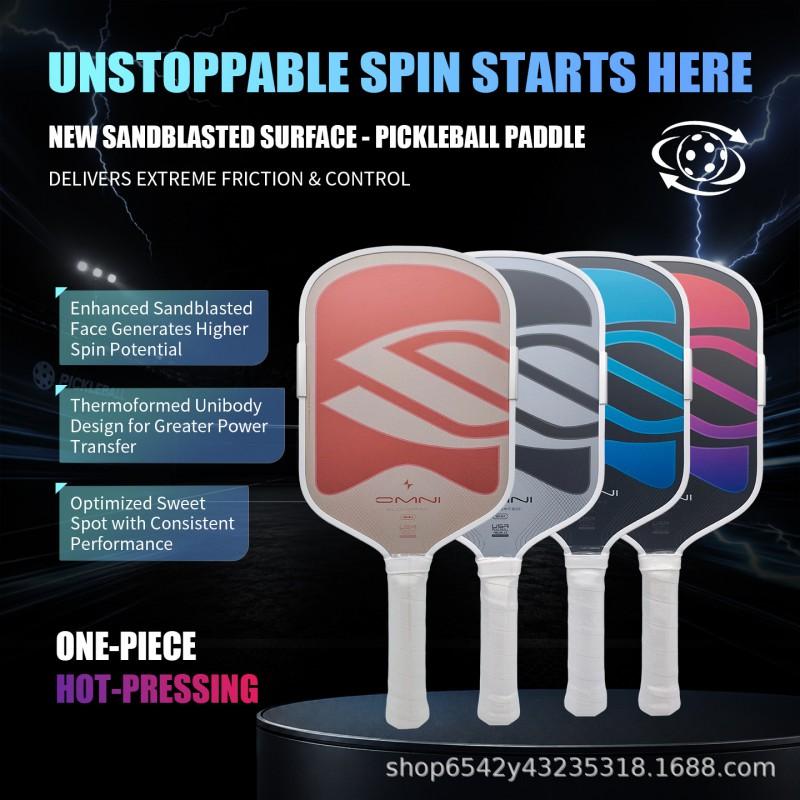OMNI T700 Carbon Fiber Pickleball Paddle With Matte Finish Lightweight Beginners Advanced Players