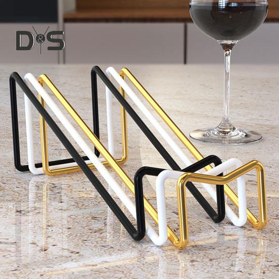 Настольная стойка для вина, железный держатель для бутылок вина, пива, полка для шампанского, подставка для напитков для домашнего декора барной стойки