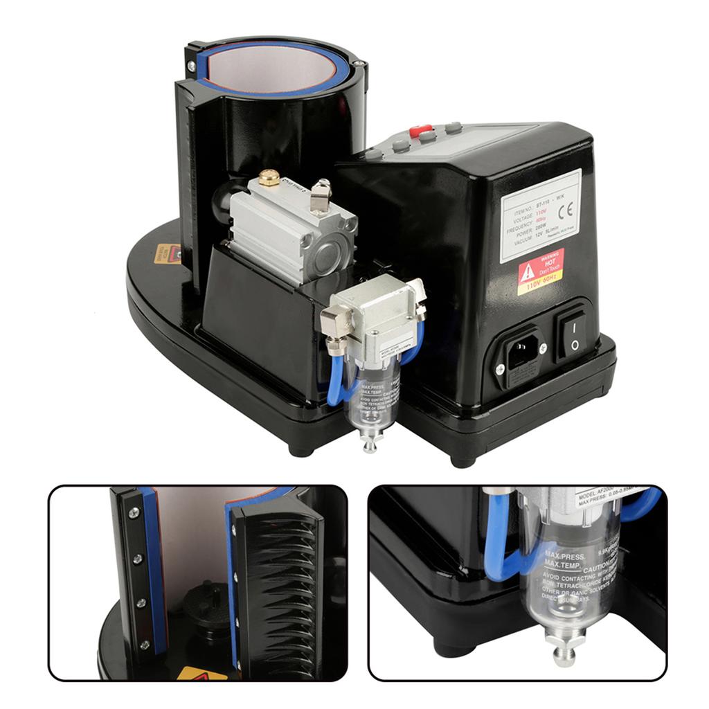 Пневматический автоматический термопресс для сублимации кружек ST 110 Черный