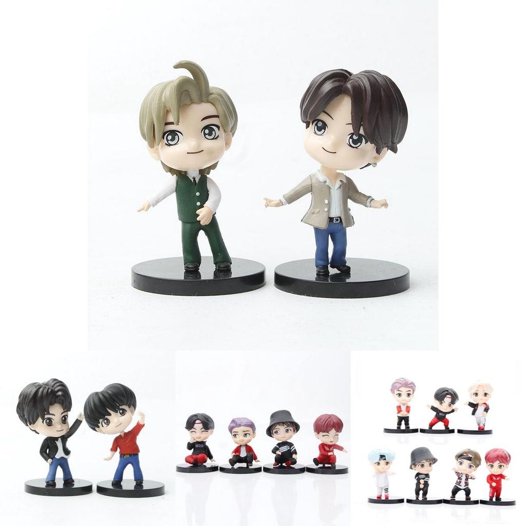 Bangtan Boys Bt21 Tiny Tan Figurine Collection 7pcs Of Cute And Vividly Colored Pvc Statues For Fans