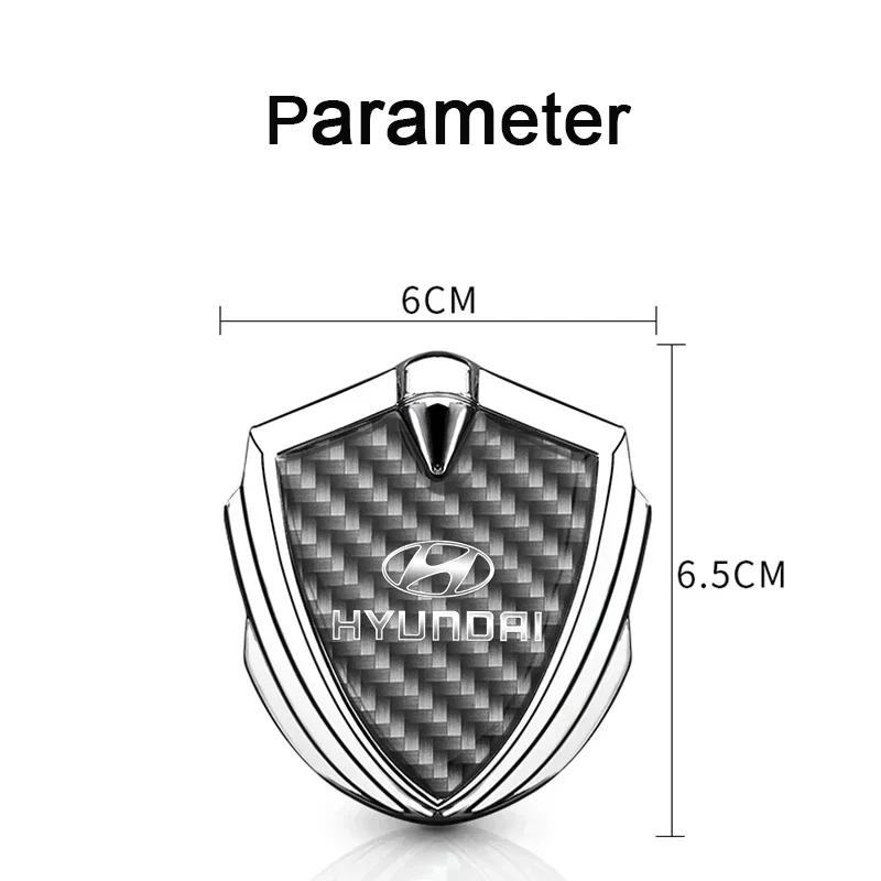 3D Badge for Hyundai I10 IX45 Sonata Tucson I40 Accent Elantra IX35 Kona I20 I30 Aslan Window Emblem Stickers Car Exterior Decal AH4