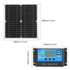 Portable 300W Solar Flexible Panel Kits Monocrystalline Silicon Solar Panel with 60A Controller Dual USB Charging Port DC5521
