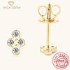 Fashionable And Exquisite Senior Sense Moissanite Earrings Female Niche Design Sense S925 Sterling Silver Earrings